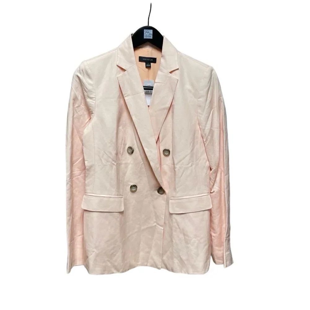 🌟NEW🌟Ann Taylor🌟Linen Peach Cilor Blazer